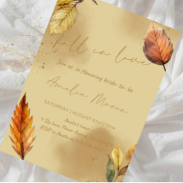 Bruiloftsfeest "Echt Verliefd" - Herfst Bruidsfees Kaart