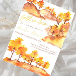 Bruiloftsfeest "Echt Verliefd" - Herfst Bruidsfees Kaart