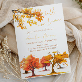 Bruiloftsfeest "Echt Verliefd" - Herfst Bruidsfees Kaart