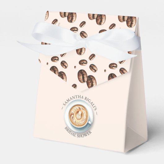 Bruiloftsfeest Favor Dozen met Koffie Bedankdoosjes (Voorkant Zijde)