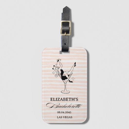 Bruiloftsfeest Favoren voor de Bruid Bagagelabel (Voorkant (verticaal))