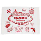 Bruiloftsfeest Favorieten Casino Las Vegas Groot Cadeauzakje (Voorkant)