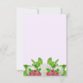 Bruiloftsfeest Garden Dahlia RSVP Kaartje (Achterkant)