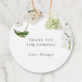 Bruiloftsfeest 'Greenery Love In Bloom' Bedankjes Labels (Achterkant)