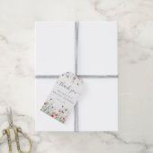 Bruiloftsfeest gunst met levendige wilde bloem cadeaulabel (Met Touw)