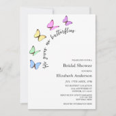 Bruiloftsfeest 'Hij bezorgt me vlinders' Kaart (Voorkant)