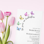 Bruiloftsfeest 'Hij bezorgt me vlinders' Kaart