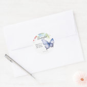 Bruiloftsfeest Hij Geeft Me Vlinders Ronde Sticker (Envelop)