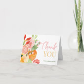 Bruiloftsfeest 'Hoofdgerecht' Bedankkaart (Voorkant)