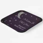 Bruiloftsfeest 'In De Sterren Geschreven' Papieren Bordje (Gebogen)