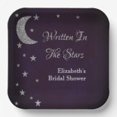 Bruiloftsfeest 'In De Sterren Geschreven' Papieren Bordje (Voorkant)