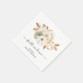 Bruiloftsfeest in herfststijl met pompoen servet (Hoek)