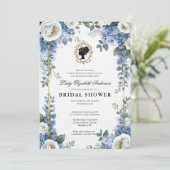 Bruiloftsfeest in Regency-era bloemstijl Kaart (Staand voorkant)
