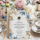 Bruiloftsfeest in Regency-era bloemstijl Kaart