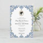 Bruiloftsfeest in Regency-era bloemstijl Kaart (Staand voorkant)