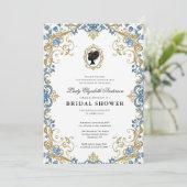 Bruiloftsfeest in Regency-era bloemstijl Kaart (Staand voorkant)
