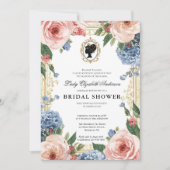 Bruiloftsfeest in Regency-era bloemstijl Kaart (Voorkant)
