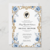 Bruiloftsfeest in Regency-era bloemstijl Kaart (Voorkant)