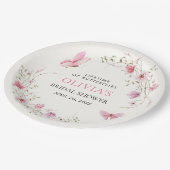 Bruiloftsfeest 'Levensduur van Vlinders' Papieren Bordje (Gekanteld)