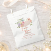 Bruiloftsfeest Love in Bloom in de bloementuin Bedankzakje (Geknipt)