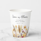 Bruiloftsfeest Love in Bloom Papieren Bekers (Voorkant)