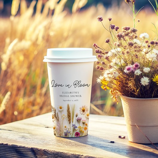 Bruiloftsfeest Love in Bloom Papieren Bekers