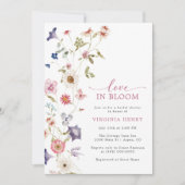 Bruiloftsfeest 'Love In Bloom' Uitnodiging (Voorkant)