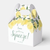 Bruiloftsfeest 'Main Squeeze Lemons'  Bedankdoosjes (Voorkant Zijde)