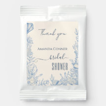 Bruiloftsfeest met blauwe toile oceaanthema