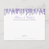 Bruiloftsfeest met bloemen advies informatiekaartje (Voorkant)