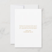 Bruiloftsfeest met Bloemen en Prosecco Bedankkaart (Achterkant)