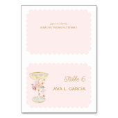 Bruiloftsfeest met Bloemen en Prosecco Kaart (Voorkant)