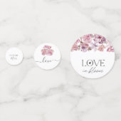 Bruiloftsfeest met bloemen in bloei confetti (Voorkanten)