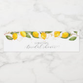 Bruiloftsfeest met citroen en zomerfruit waterfles etiket (Enkel label)