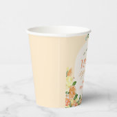 Bruiloftsfeest met citrus Main Squeeze Papieren Bekers (Rechts)