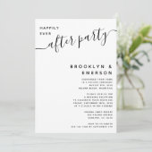 Bruiloftsfeest met een Happily Ever After Party-sf Kaart (Staand voorkant)