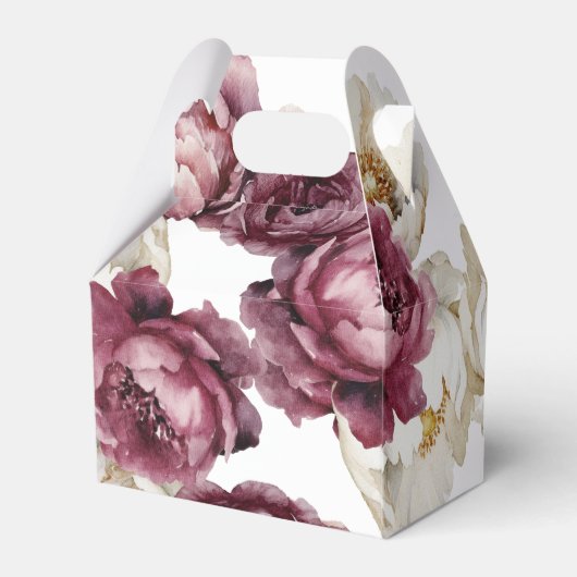 Bruiloftsfeest met een overvloed aan rustieke bloe bedankdoosjes (Achterkant)