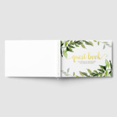 Bruiloftsfeest met eucalyptusgroen gastenboek (Volledig)