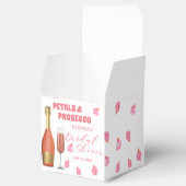 Bruiloftsfeest met gouden fles Prosecco Bedankdoosjes (Geopend)