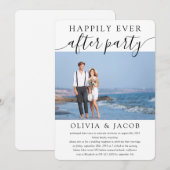 Bruiloftsfeest met Happily Ever After Kaart (Voorkant / Achterkant)