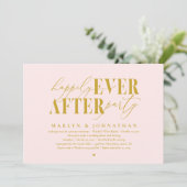Bruiloftsfeest met Happily Ever After-sfeer Kaart (Staand voorkant)