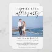 Bruiloftsfeest met Happily Ever After-thema Kaart (Voorkant / Achterkant)