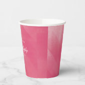 Bruiloftsfeest met helder boho-ombré papieren bekers (Links)