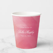 Bruiloftsfeest met helder Boho-ombré Papieren Bekers (Voorkant)