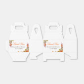 Bruiloftsfeest met herfstbladeren in rustieke stij bedankdoosjes (Uitgevouwen)