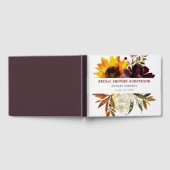 Bruiloftsfeest met herfstbloemen gastenboek (Volledig)