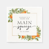 Bruiloftsfeest met Hoofdsqueeze Servet (Voorkant)