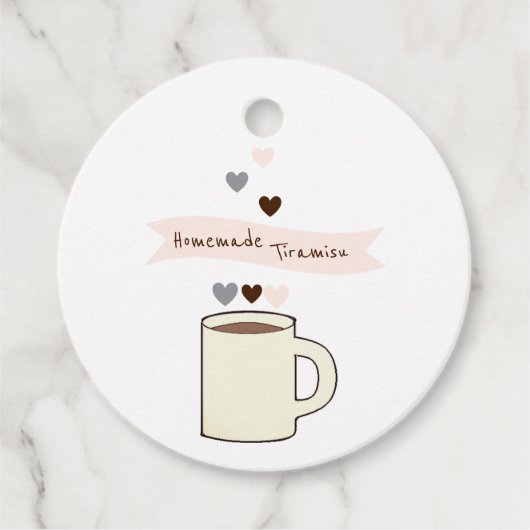 Bruiloftsfeest met koffie bedankjes labels (Voorkant)