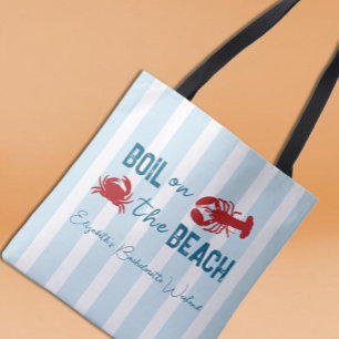 Bruiloftsfeest met kookfeest voor zeebanket tote bag