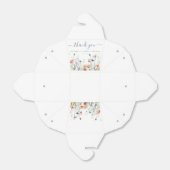 Bruiloftsfeest met levendige wilde bloemen bedankdoosjes (Uitgevouwen)